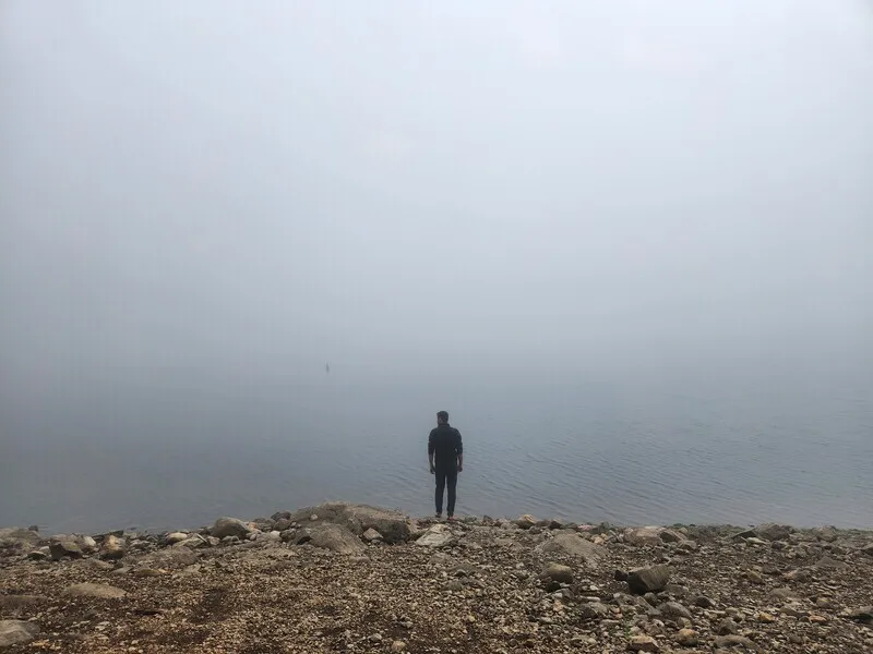 Foggy hike in the olympics